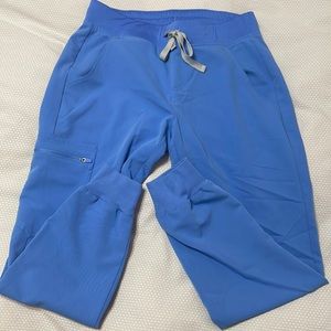 Figs ceil blue Zamora joggers size petite small